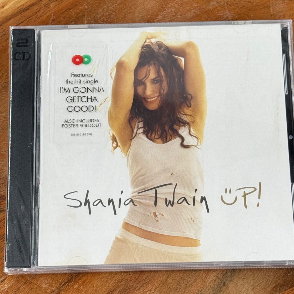 SHANIA TWAIN Up 2002 Mercury CD w Hype Sticker and POSTER 19 Tracks NEW SEALED